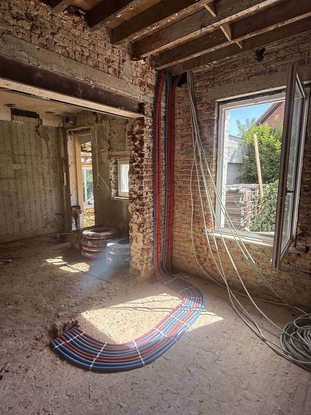 Maison en cours de rénovation lourde